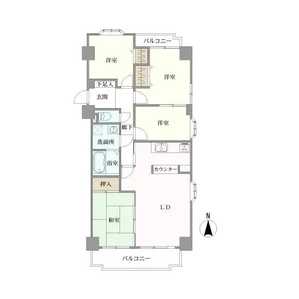 イトーピア桜山マンション 間取図