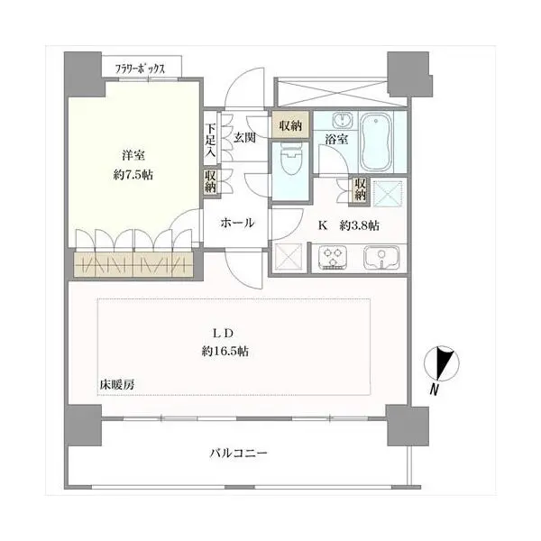 アーバンドックパークシティ豊洲 間取図