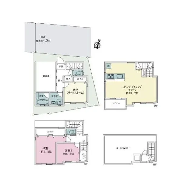 品川区小山台1丁目 間取図