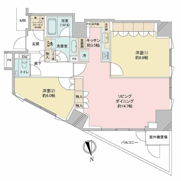 ザ・パークハウス西麻布レジデンス 間取図