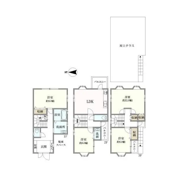 高槻市川添２丁目 間取図
