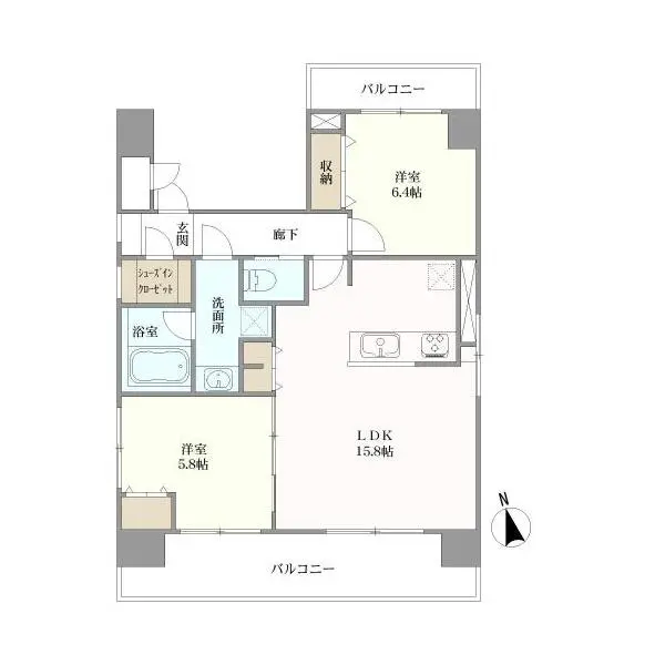 ライオンズマンション六義園 間取図
