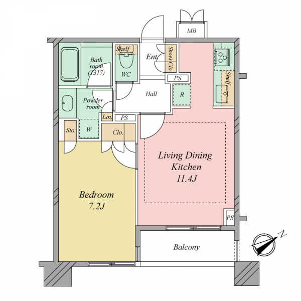 グラーサ駒沢大学 間取図