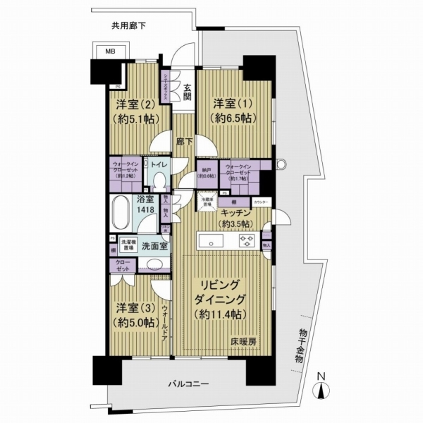 ガーデンクロス東京王子 間取図
