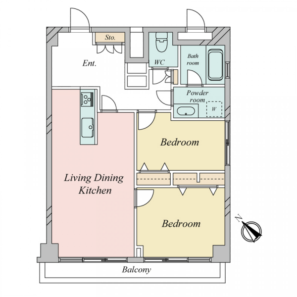 シティマンション東中野 間取図