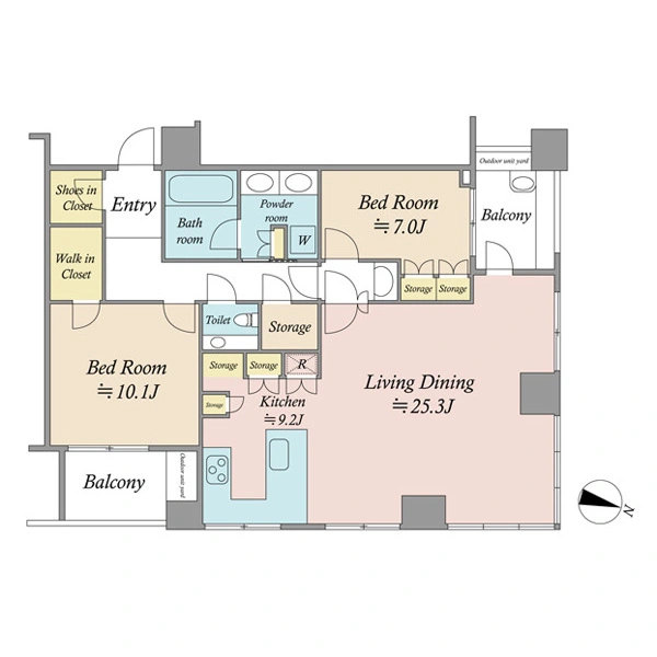 三番町パークテラス桜苑 間取図