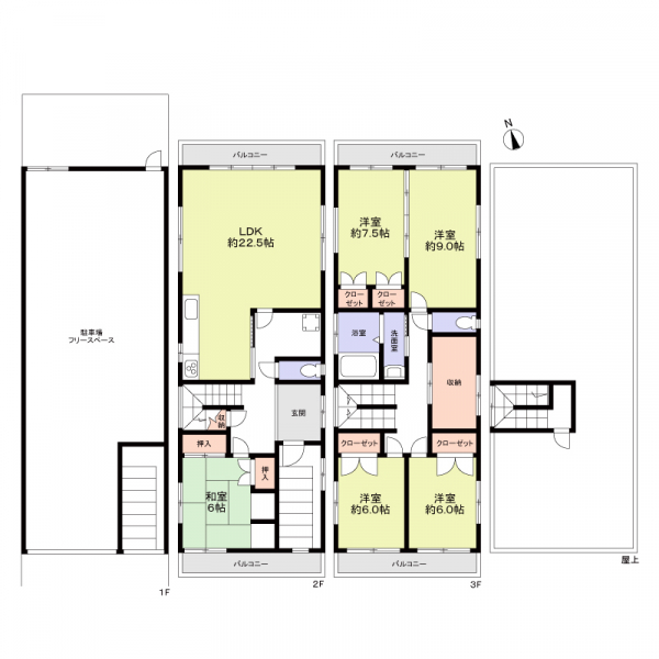 名古屋市昭和区南分町３丁目 間取図