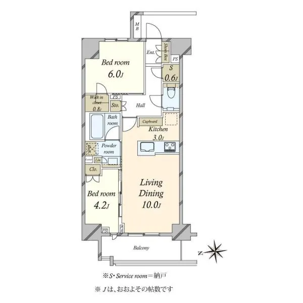 ザ・パークハウスアーバンス御徒町 間取図