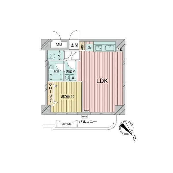 ベルハウス横浜反町 間取図