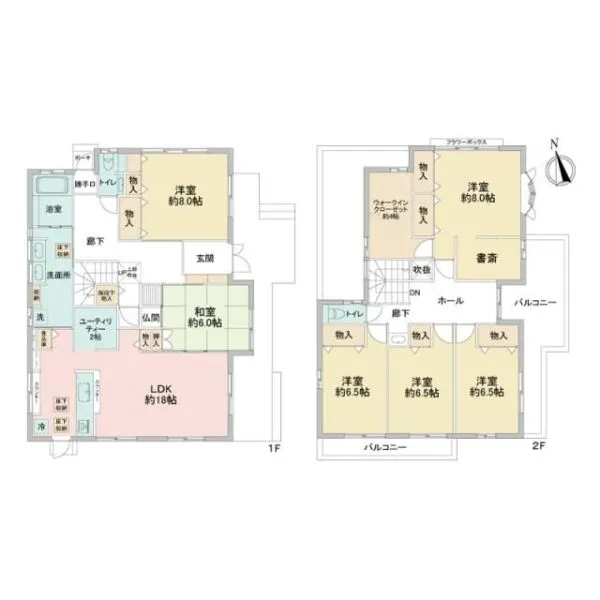 草加市吉町4丁目 間取り図