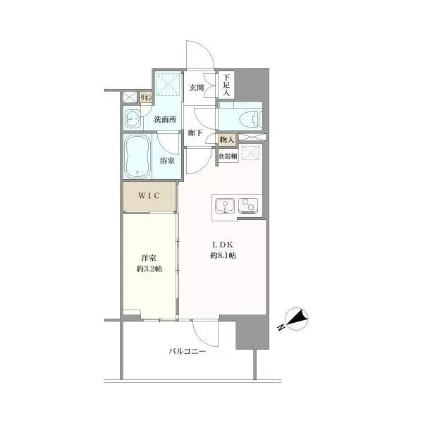 クリオ市谷柳町 間取図