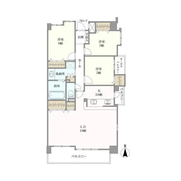 アメニティ六番町 間取図