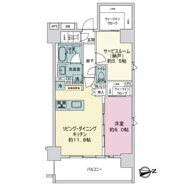 サンクレイドル浅草３ 間取図