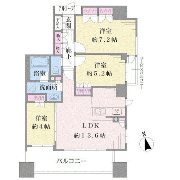 ノブレス藤沢鵠沼 間取図