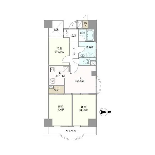 エクレール川口 間取図