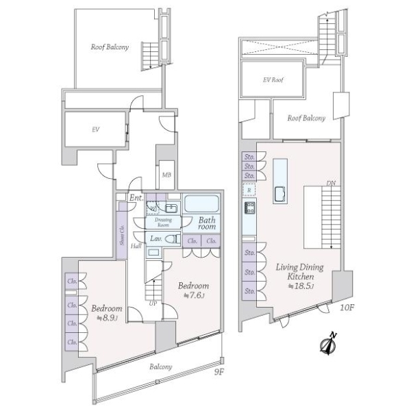 セルフィスタ渋谷 間取図