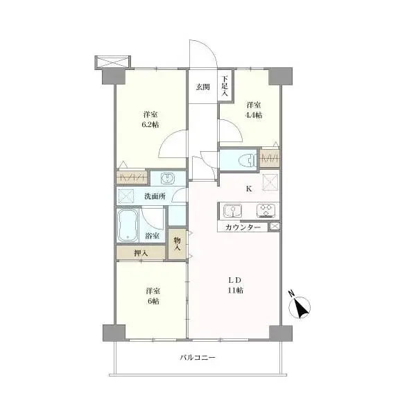 モア・ステージ一之江 間取図