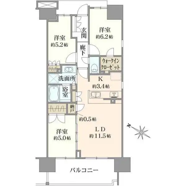 オハナ相武台 間取図