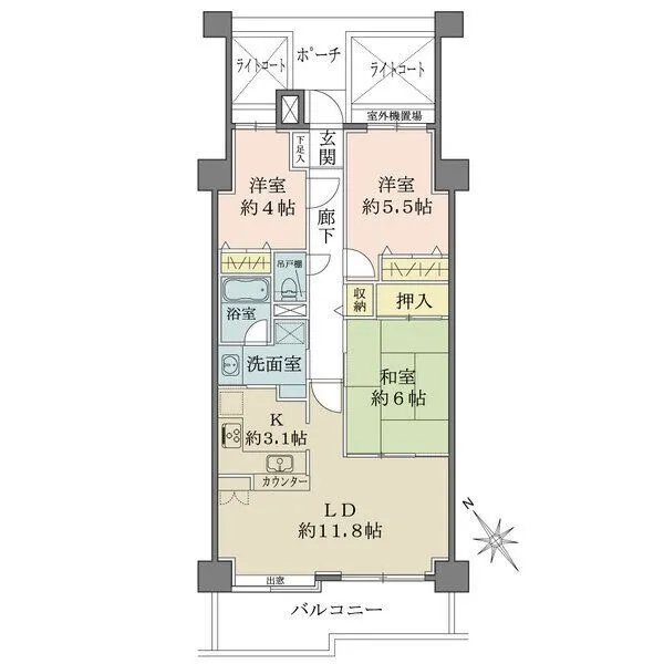 ルネ幕張 間取図