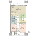 ブリリア大島小松川公園 間取図