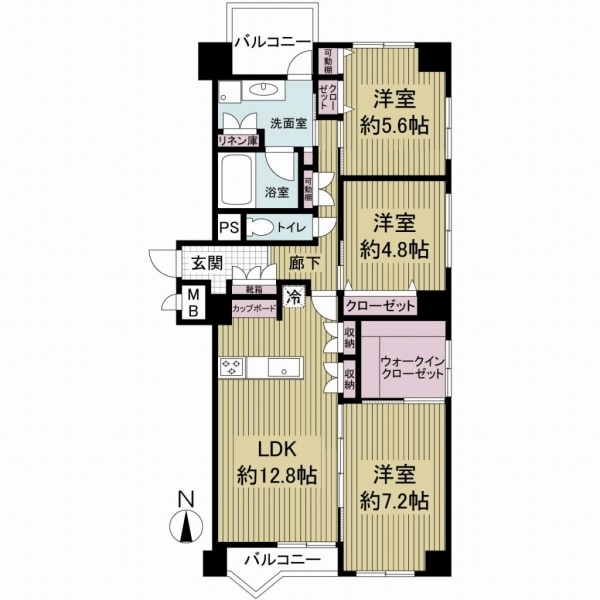 ロイヤルコーポ大手門 間取図