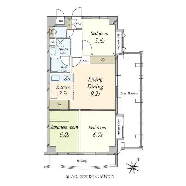 クレッセント目黒ＩＩ 間取図