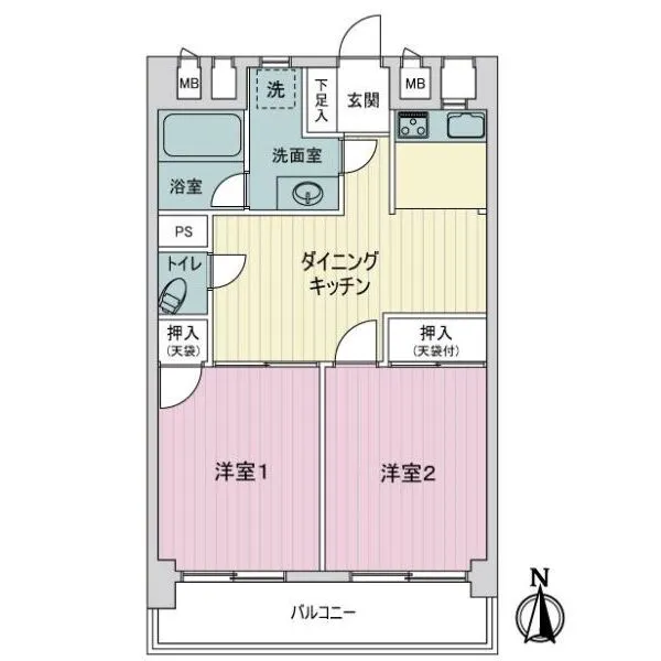 フジハイツ 間取図