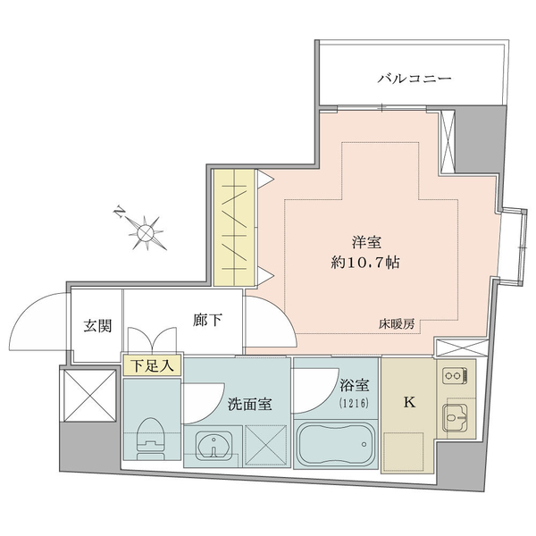 オープンレジデンシア日本橋人形町 間取図