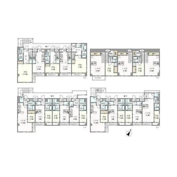 渋谷区幡ヶ谷３丁目 間取図