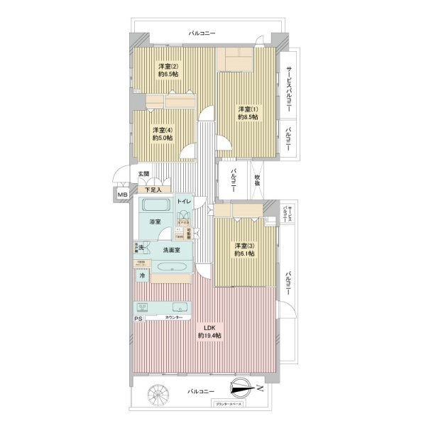 エコヴィレッジ田無 間取図