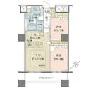 ザ・パークハウス西新宿タワー６０ 間取図
