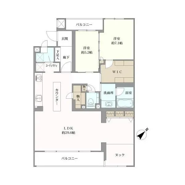 クレサ用賀 間取図