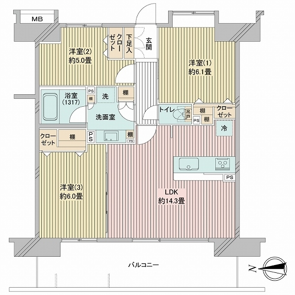 A−フロントステージメイツTATSUMI 間取図