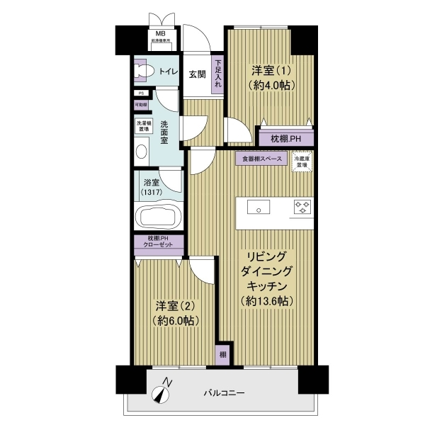 立石パークファミリア 間取図