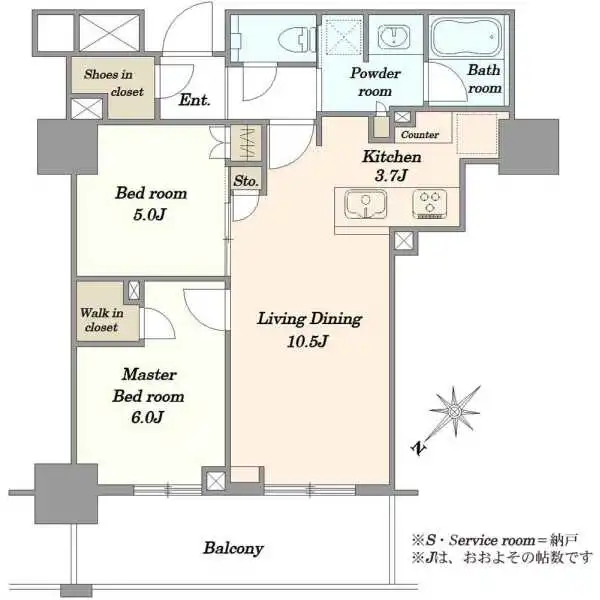 プラウドタワー平井 間取図