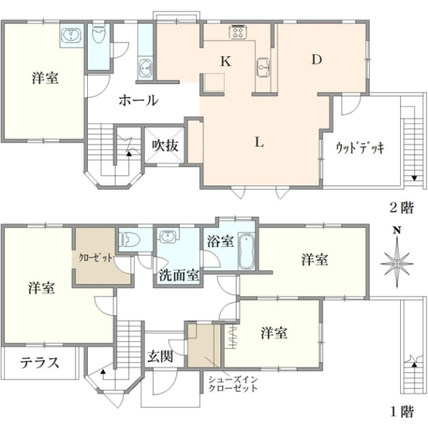 横浜市都筑区荏田南４丁目 間取図