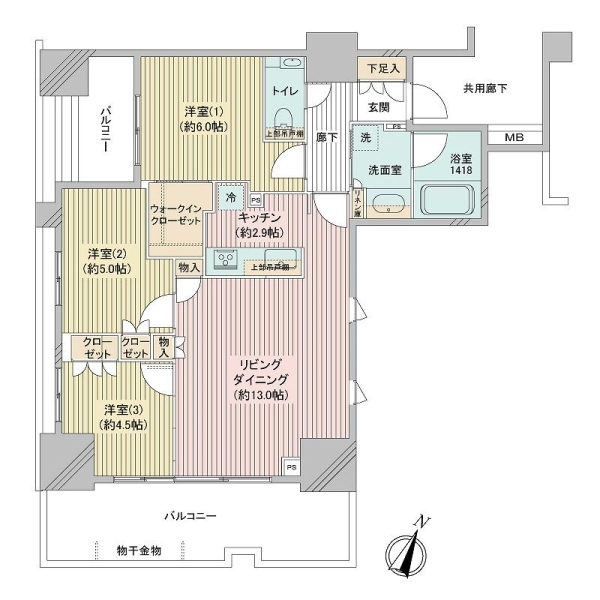クレヴィア日本橋浜町公園 間取図