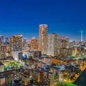 晴海アイランドトリトンスクエアビュータワー1号棟 眺望：夜景（ズームなし）