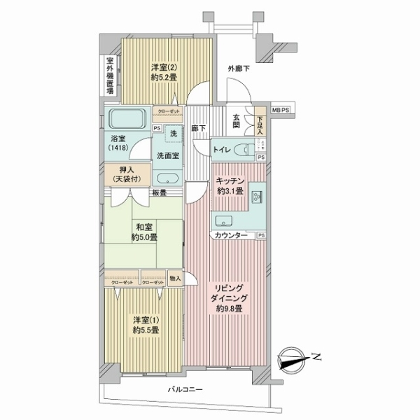 グーディッシュ谷塚 間取図