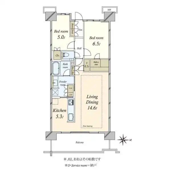 プラウドシティ吉祥寺Ｅ棟 間取図
