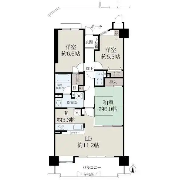 ローレルコート桜山 間取図