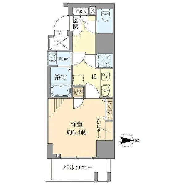 レジュールアッシュ梅田アクシア 間取図