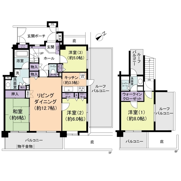 アルファグランデ行徳 間取図