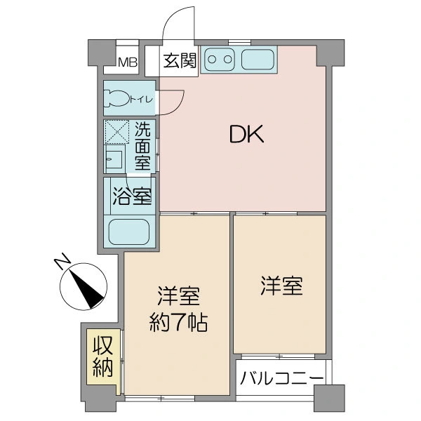 宏和マンション池袋 間取図