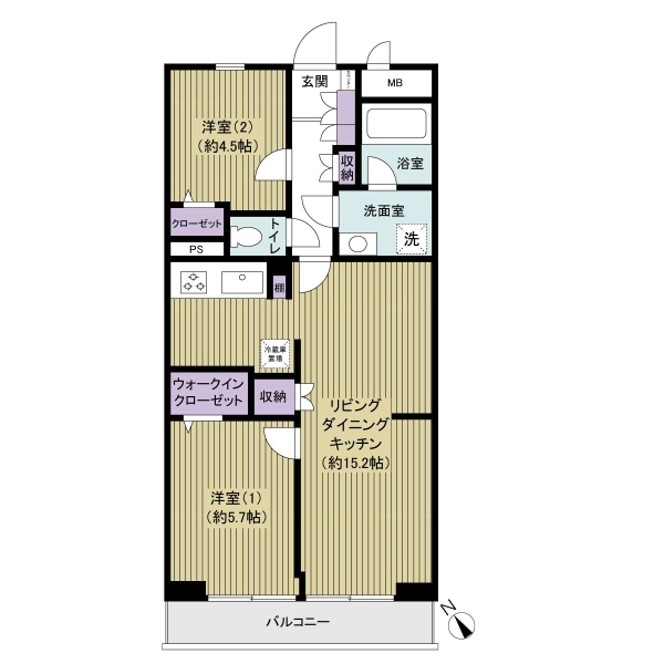 ライオンズマンション青葉台第3 間取図