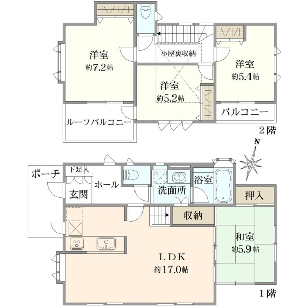 国分寺市高木町２丁目 間取図