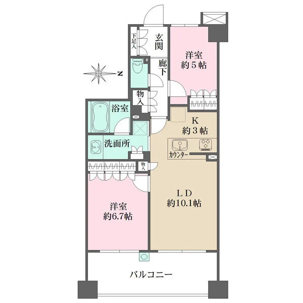 ＢＥＬＩＳＴＡ溝の口 間取図