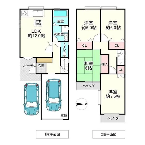 西宮市越水町 間取図