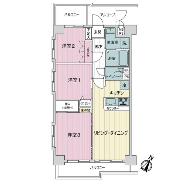 セザール第3西馬込 間取図