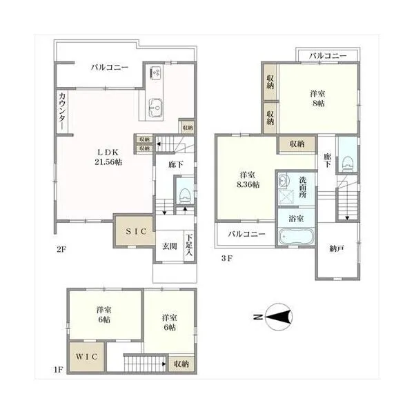 西宮市大社町 間取図